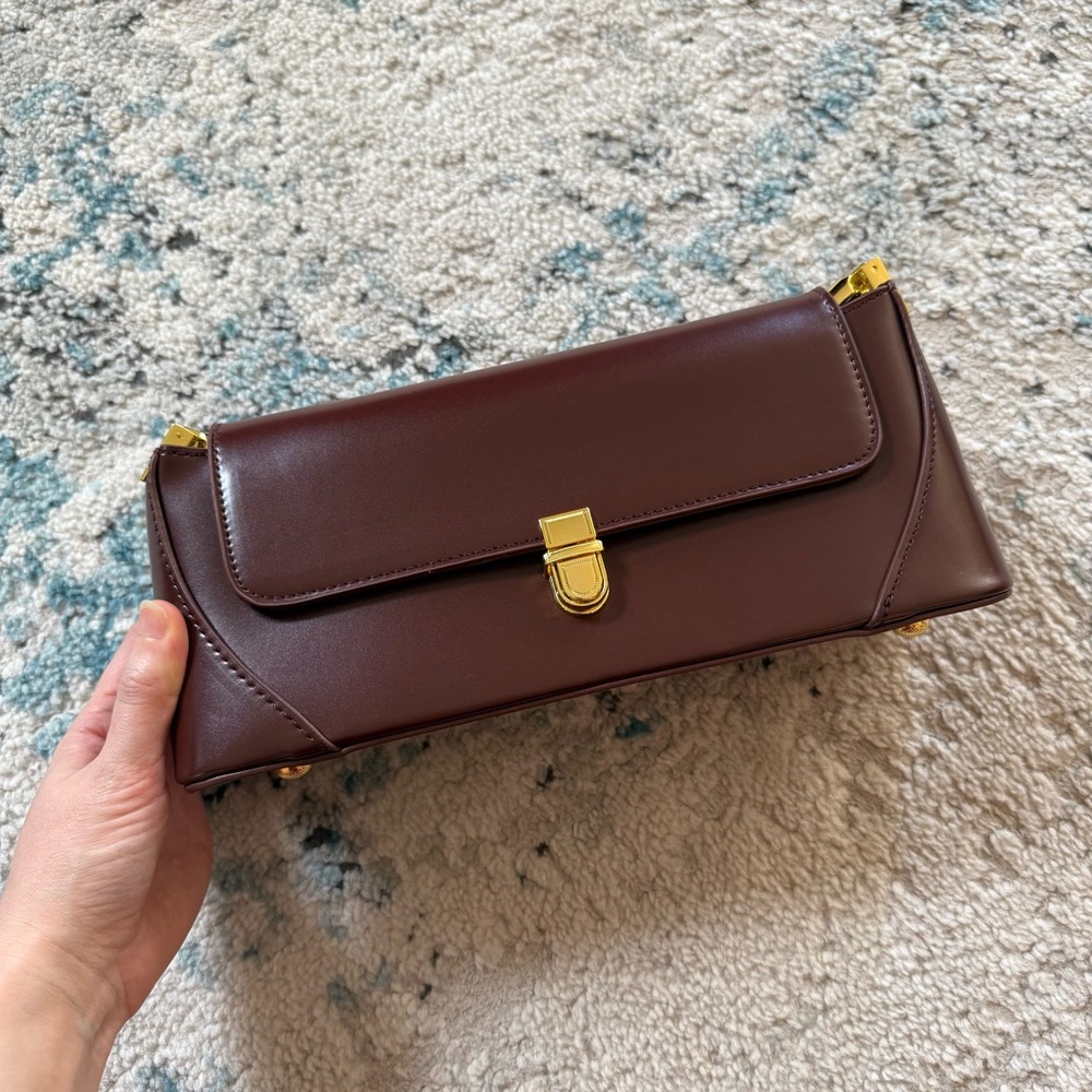 Cuiab Reddish Brown Shoulder Bag - Picture 3 of 13